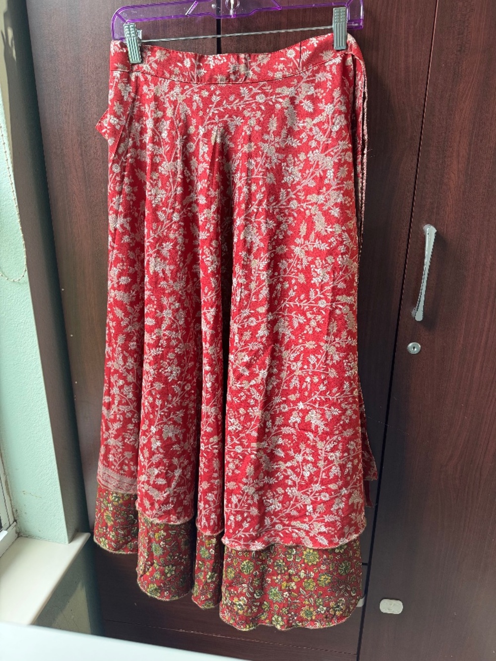 Maxi wrap skirt